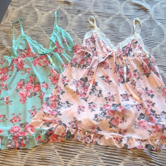 ♦️2♦️LACE CAMI FLORAL LINGERIE SETS - Picture 6 of 11